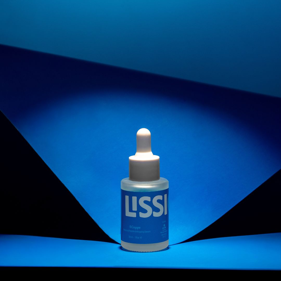 Lissico ECoppe peptide serum bottle