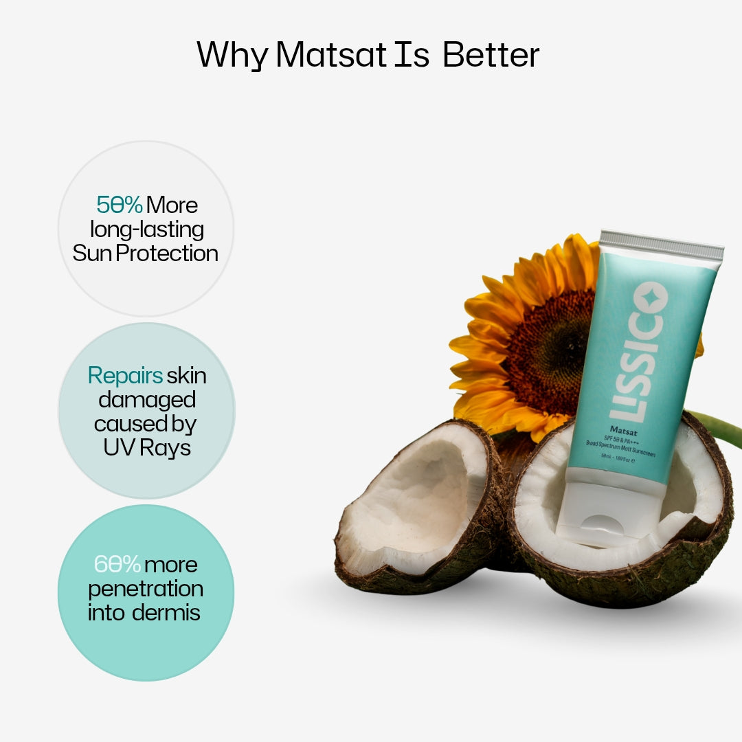 Matsat - Broad Spectrum SPF 50 PA +++ Sunscreen