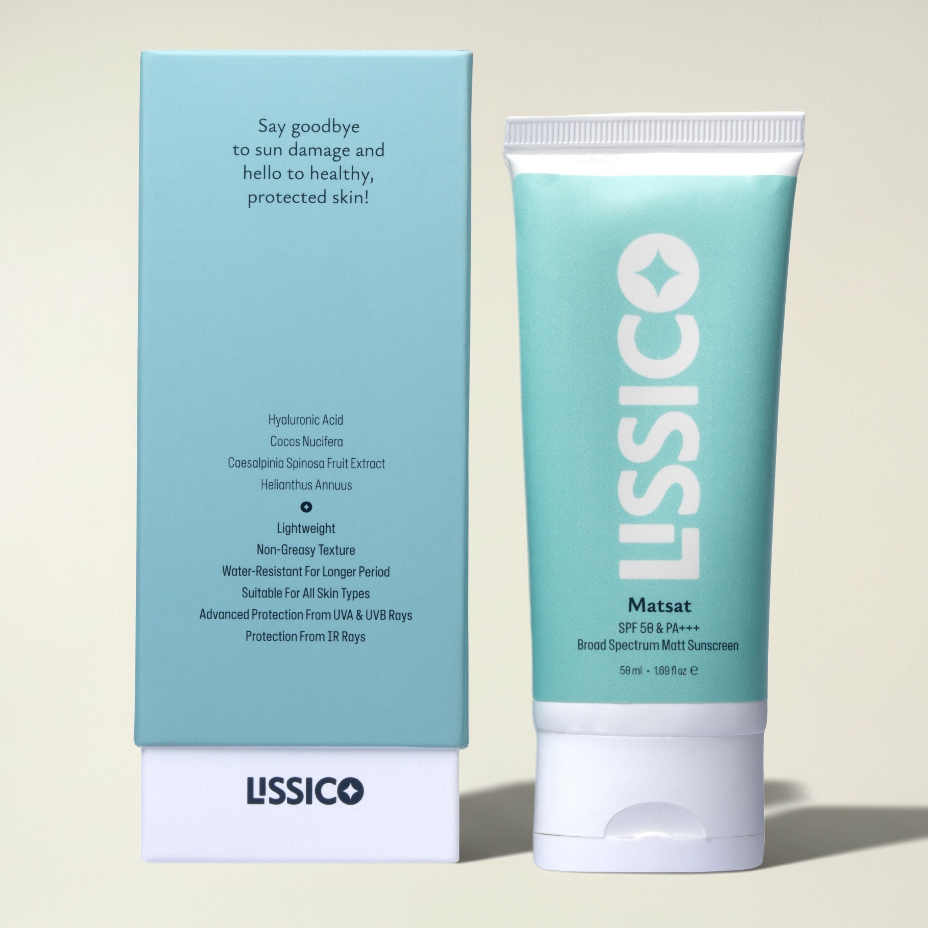 Lissico Sunscreen SPF 50 | Lightweight Daily Protection – Lissico