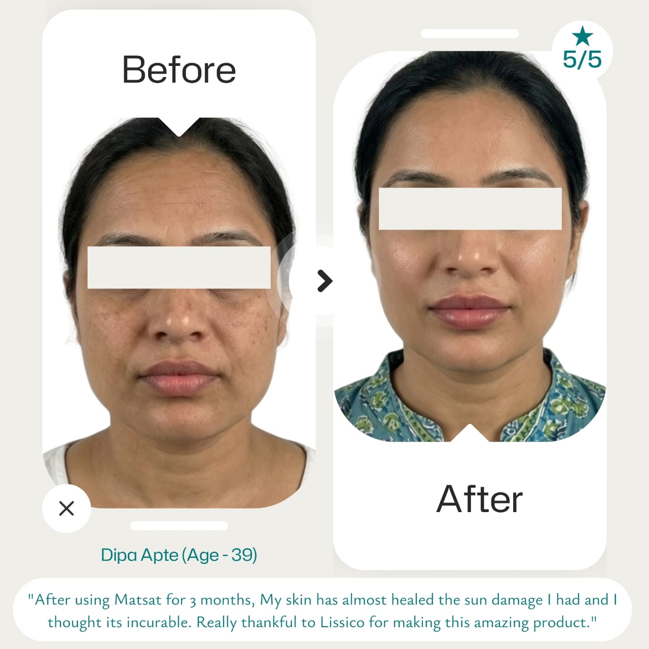 Matsat - Broad Spectrum SPF 50 PA +++ Sunscreen